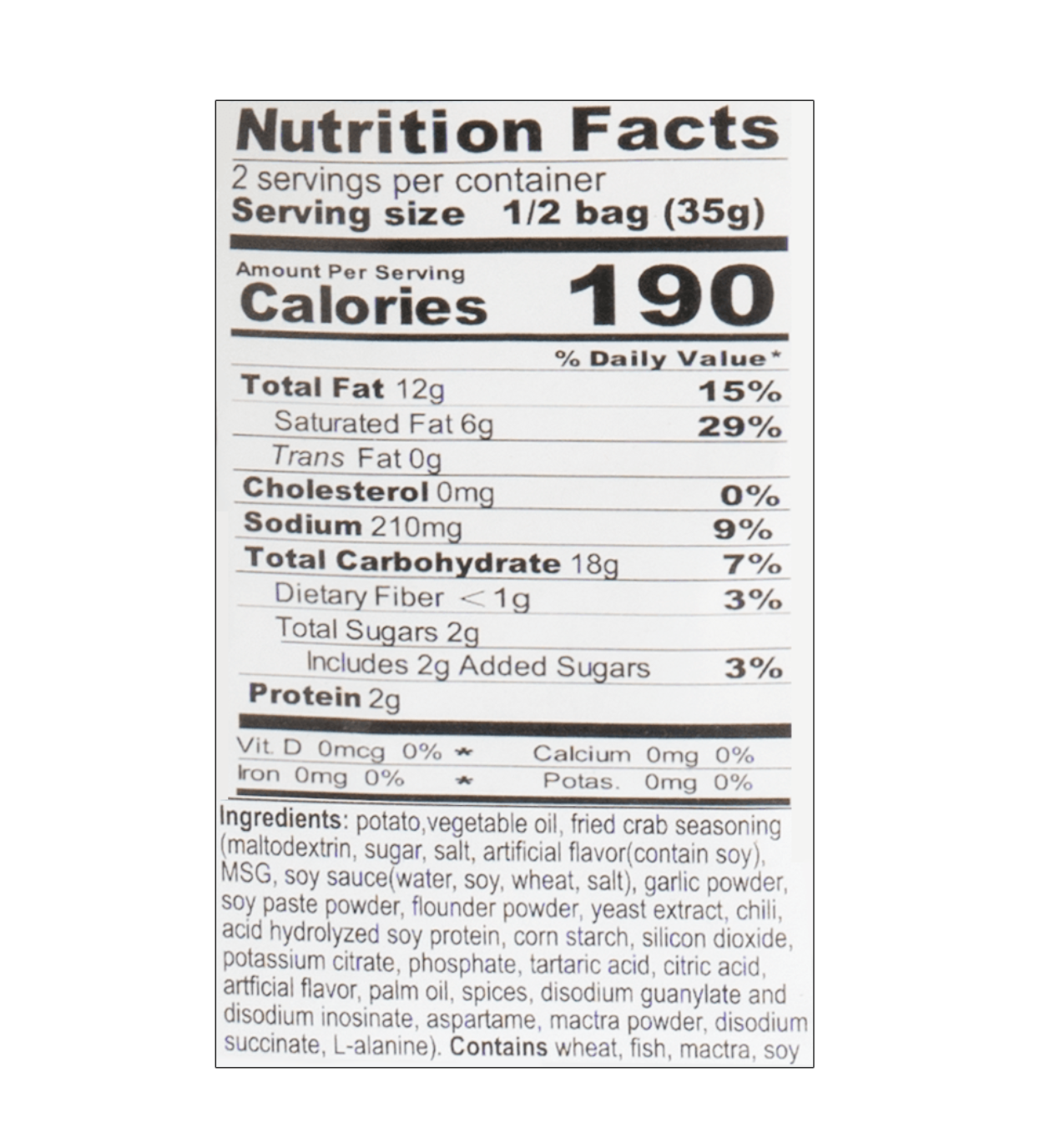 Lay's Fried Crab 70G